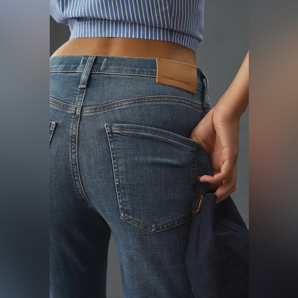 Citizens of Humanity Isola Mid-Rise Crop Bootcut Jeans 26 - Picture 5 of 15